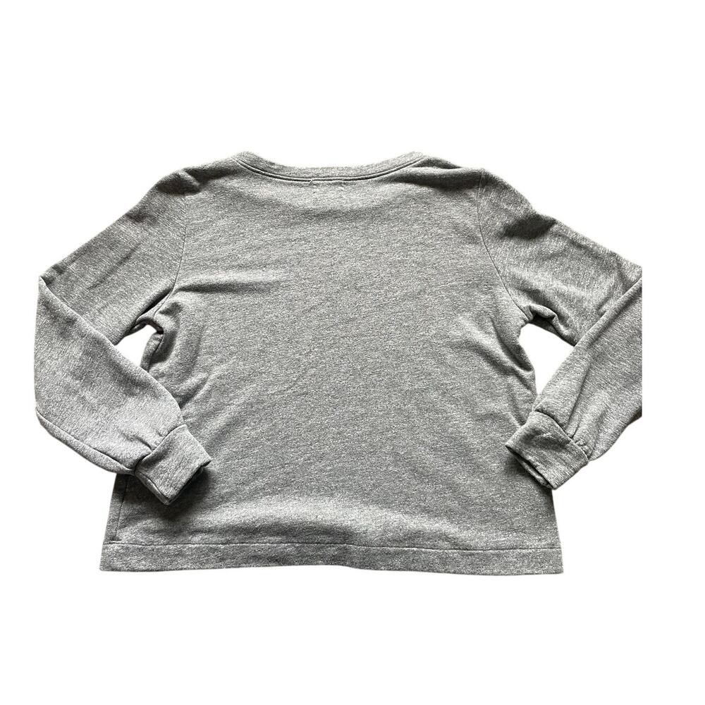 Gray Floral Long-Sleeve Women's Sweater - Picture 2 of 7